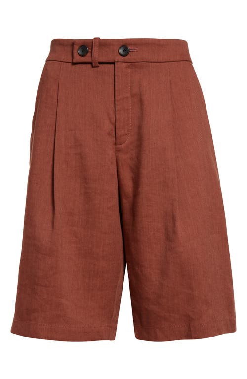 A.L.C A.L.C. NICO LINEN BLEND WALKING SHORTS 