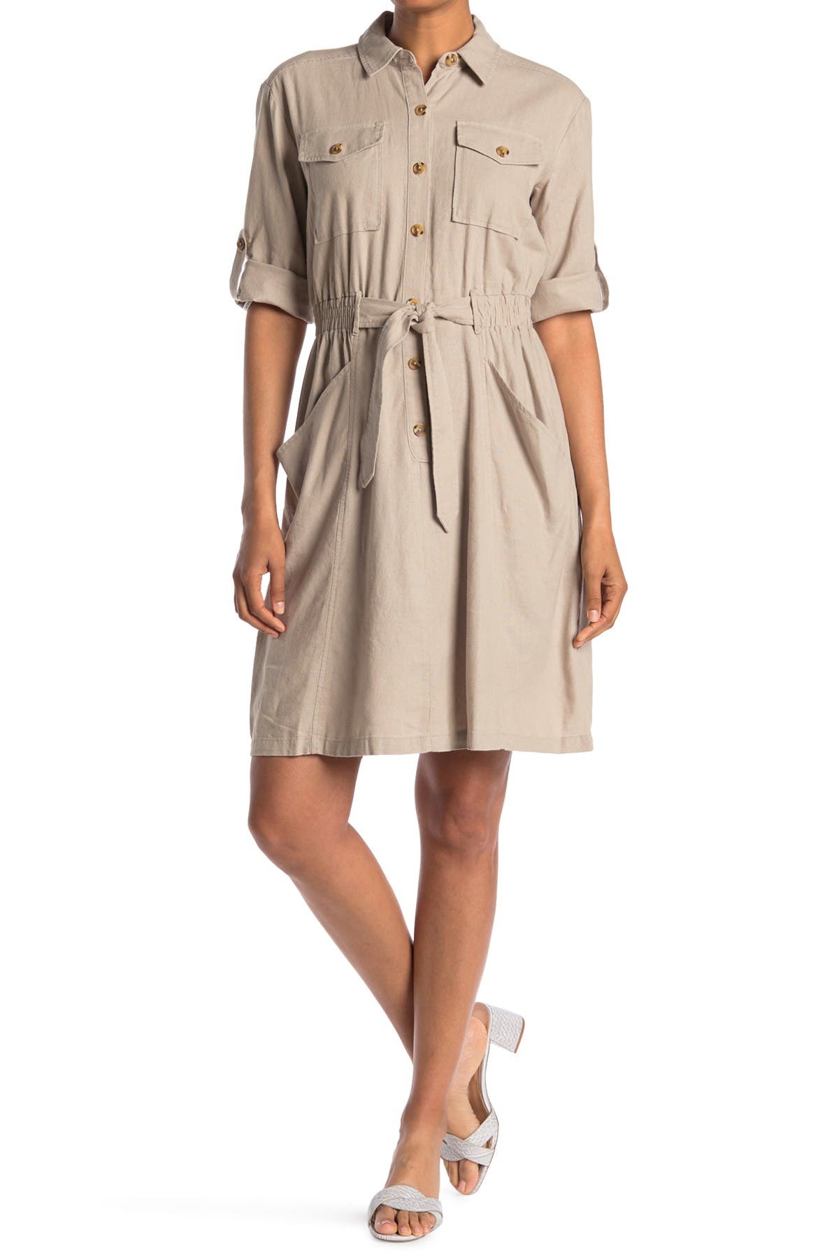 calvin klein khaki dress