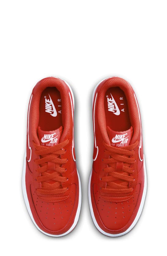 Nike Kids' Air Force 1 Sneaker In Picante Red/ White | ModeSens