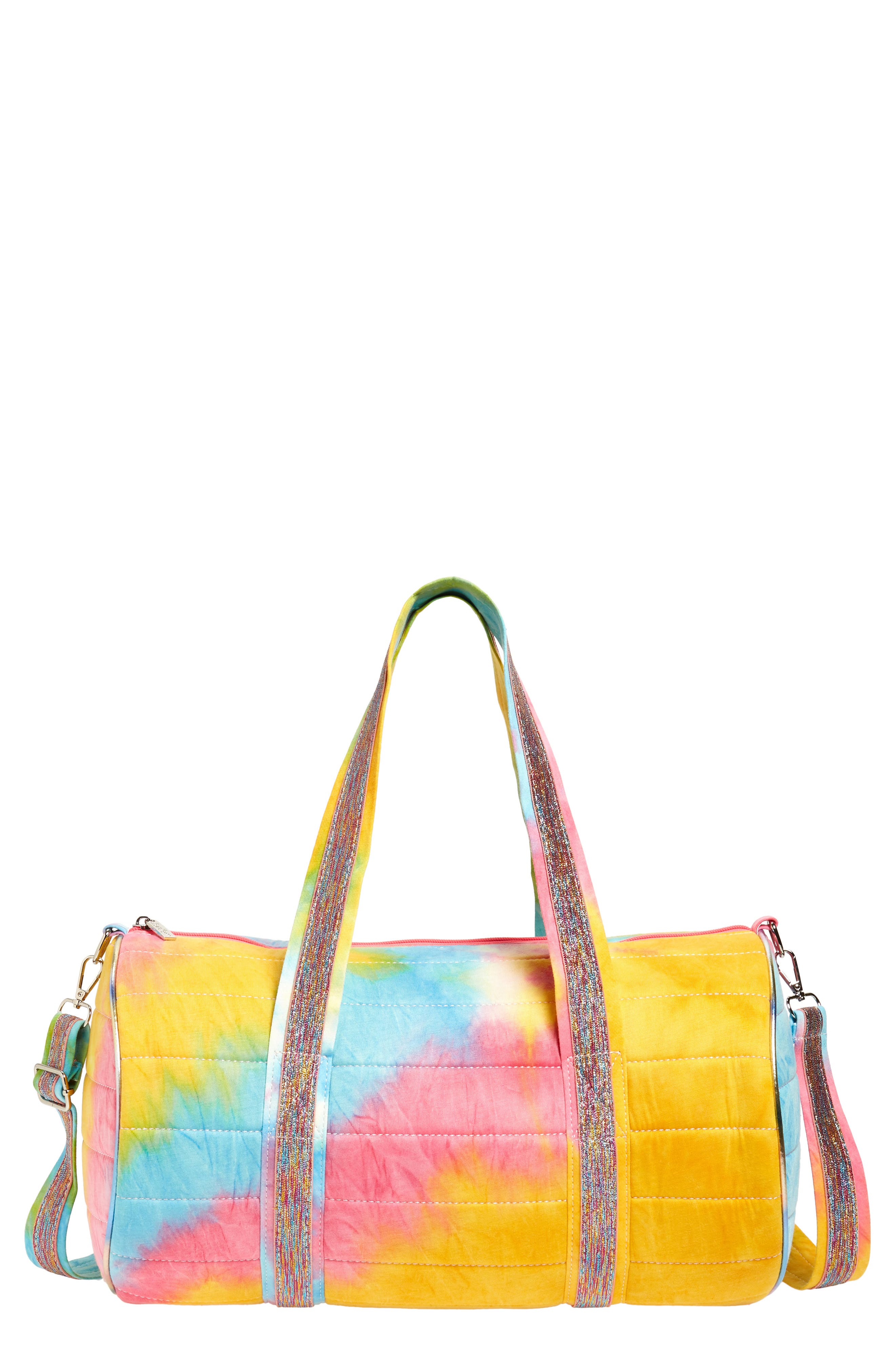 rainbow duffle bag