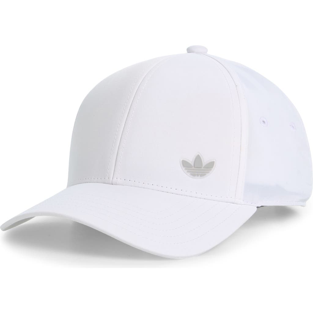 Adidas Originals Adidas Luna Structured Strap Back Hat In White/stone Grey