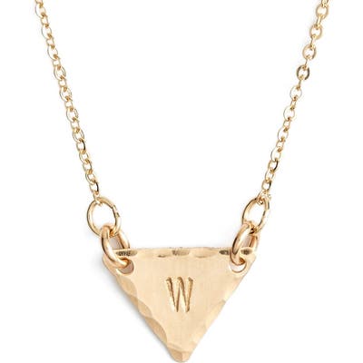 Nashelle 14K-Gold Fill Initial Triangle Necklace