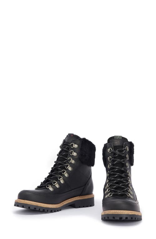 Shop Barbour Woodside Waterproof Hiking Boot In Black