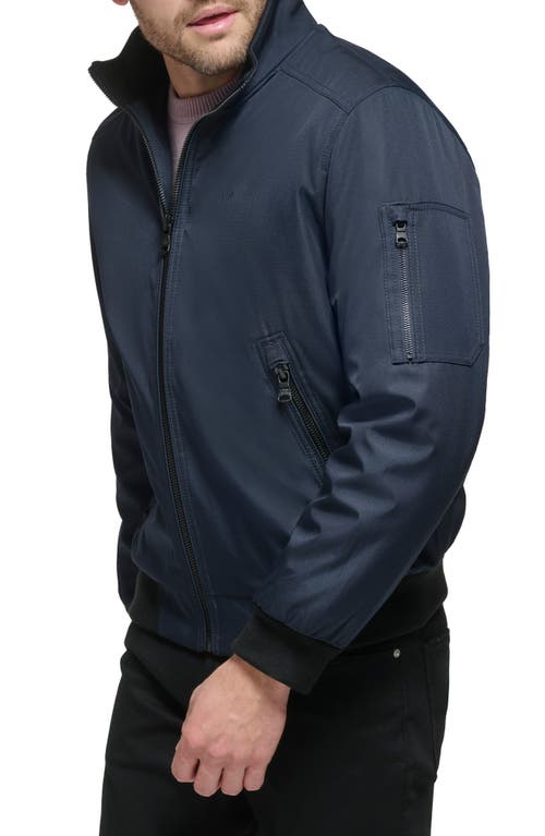 Shop Calvin Klein Classic Water Resistant Bomber Jacket In True Navy