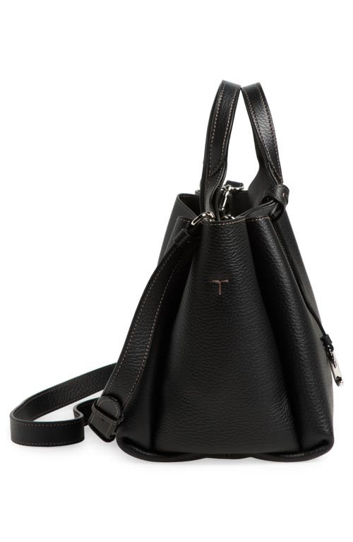 Shop Tod's Mini Leather Tote In Nero