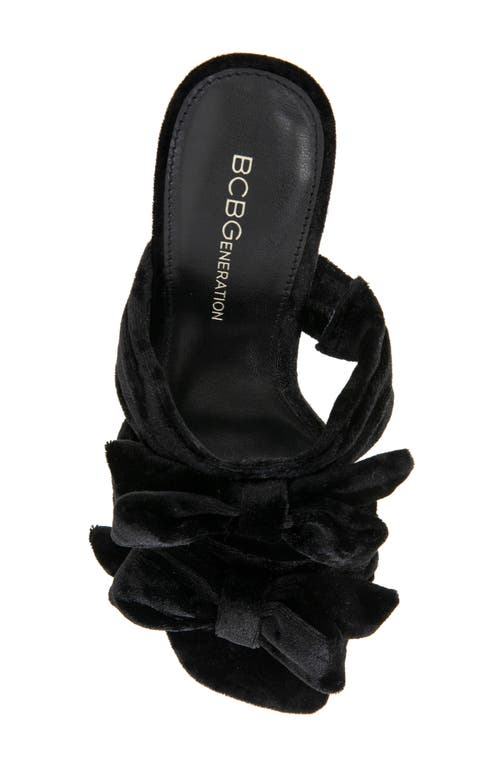 Shop Bcbg Ramira Slide Sandal In Black Velvet