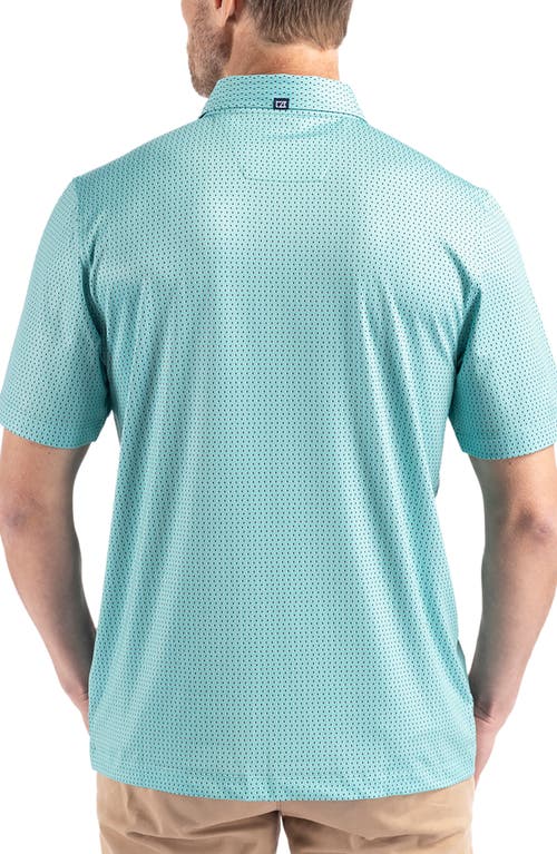 Cutter & Buck Mens Regular Fit Short Sleeve Polo Shirt In Fresh Mint