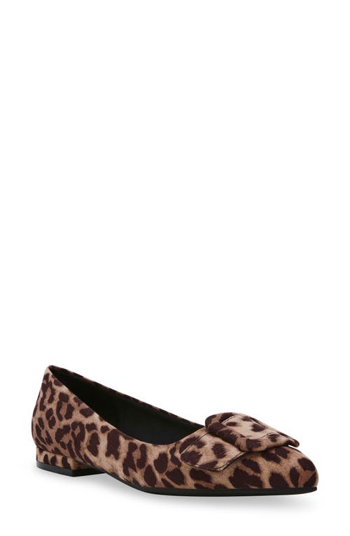 Anne Klein Kalea Pointy Toe Flat In Leopard