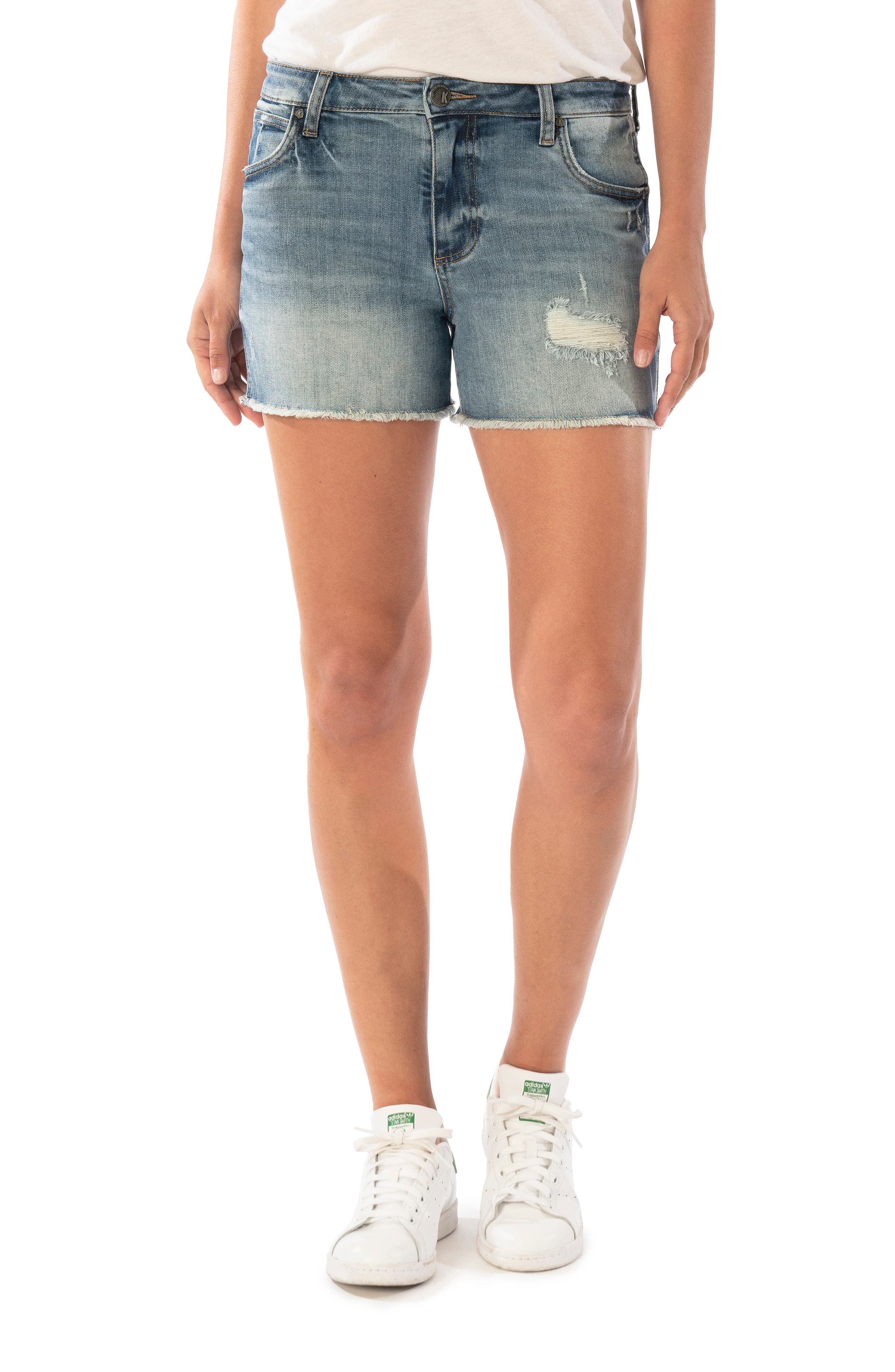 Short En Jean Bleu Taille Grande - 16W - Femme - Occasion Très Bon État