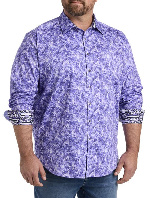 Shop Robert Graham Dxl Kimball Sport Shirt In Purple