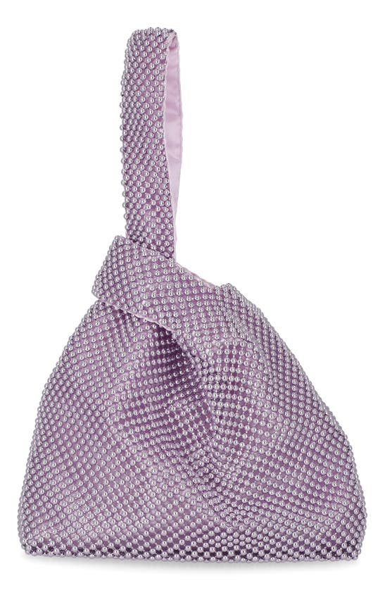 Jessica Mcclintock Logan Beaded Handbag In Lavender