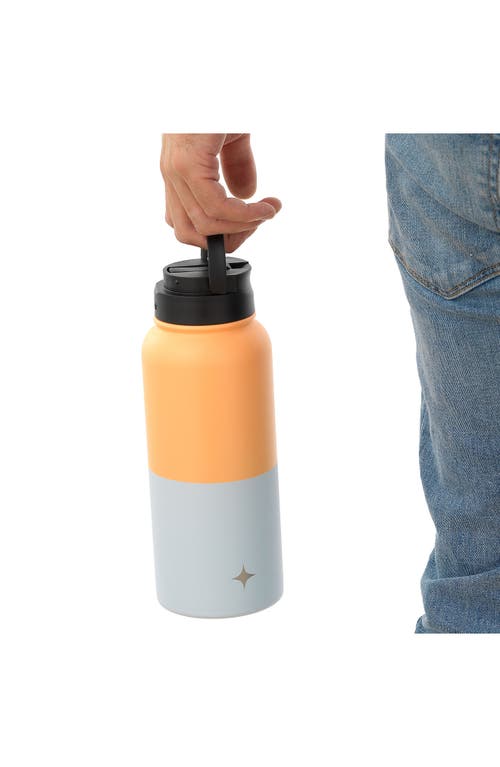 Joyjolt Stainless Steel Water Bottle In Orange/blue