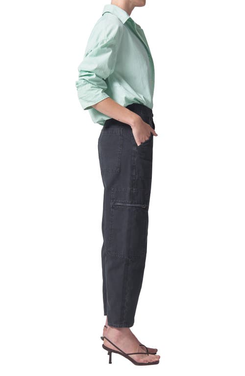 Citizens Of Humanity Marcelle Cargo In Washed Black (washed Blk)