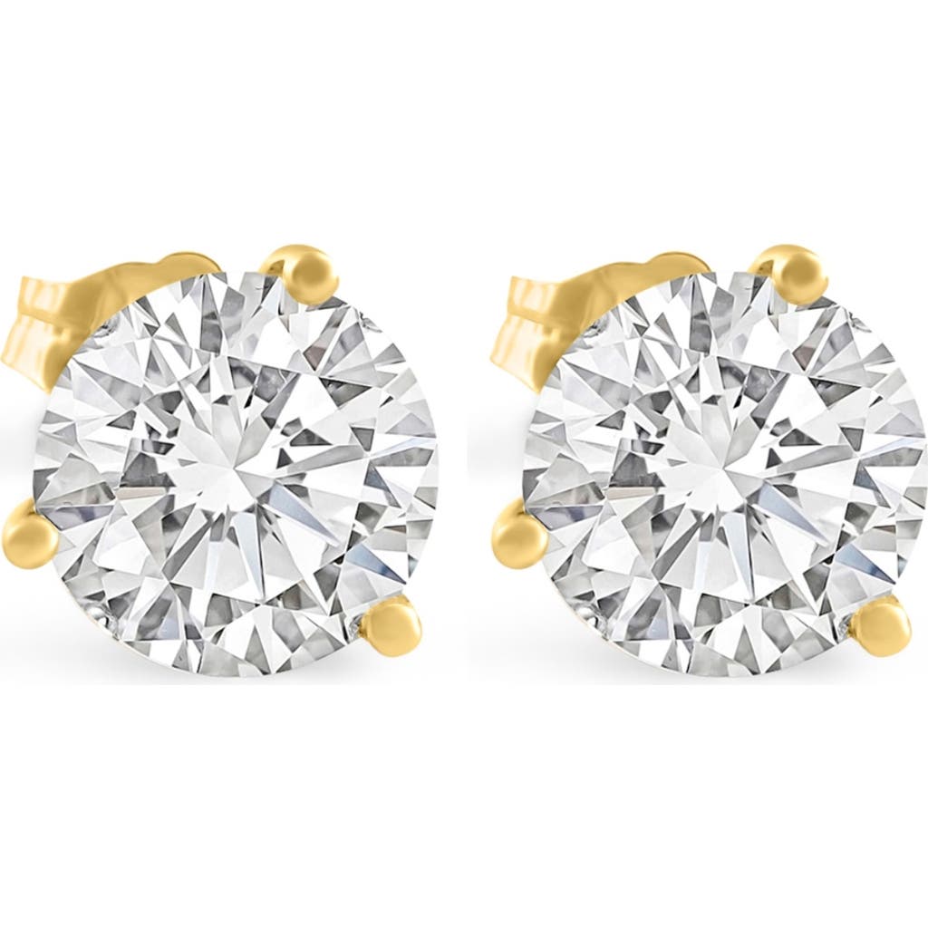 Bliss Diamond 6.00ct Round Diamond Studs 14k Yellow Gold Lab Grown Earrings In 14k Yellow Gold