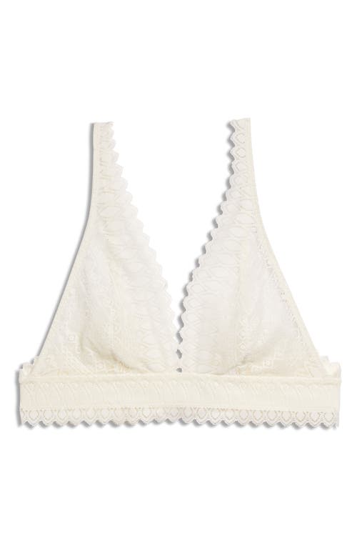 Etam Gravure Nº8 Foular Lace Bra In Perle