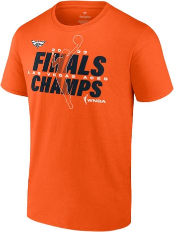 Unisex Fanatics Branded Orange Las Vegas Aces 2023 WNBA Finals Champions Signature T-Shirt