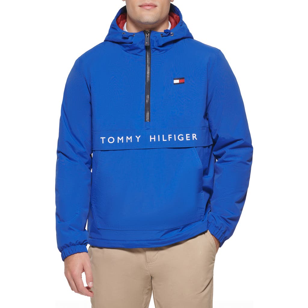 TOMMY HILFIGER TOMMY HILFIGER WATER RESISTANT HOODED FLEECE LINED ANORAK JACKET
