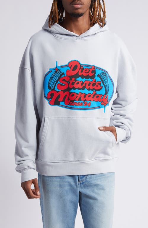 DIET STARTS MONDAY Auto Cotton Graphic Hoodie Grey at Nordstrom,