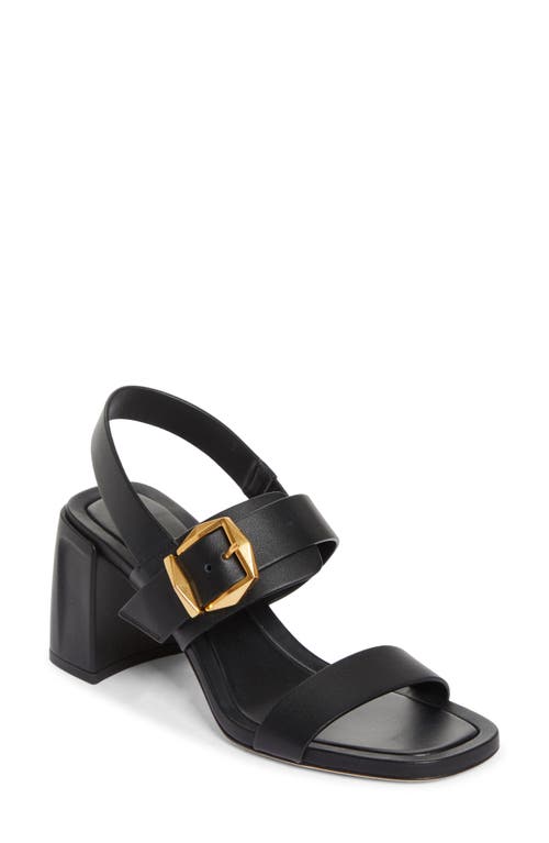 Jimmy Choo Hawke Sandal Black/Gold at Nordstrom,