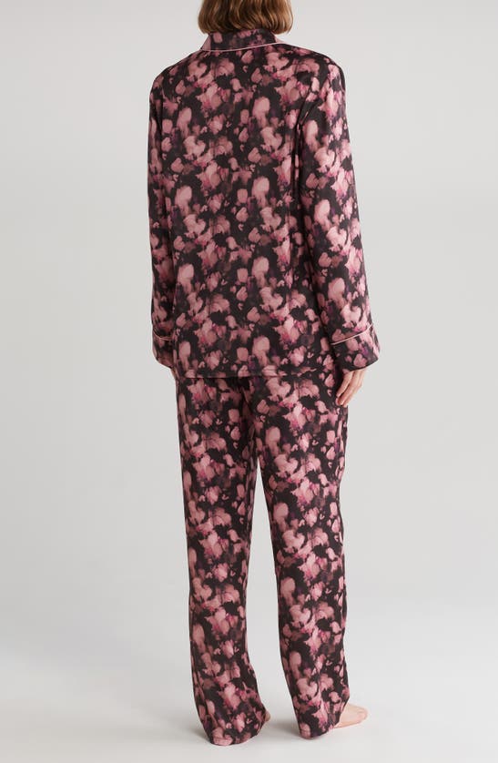 Shop Ted Baker London Piped Silky Satin Pajamas In Animal Tie Dye