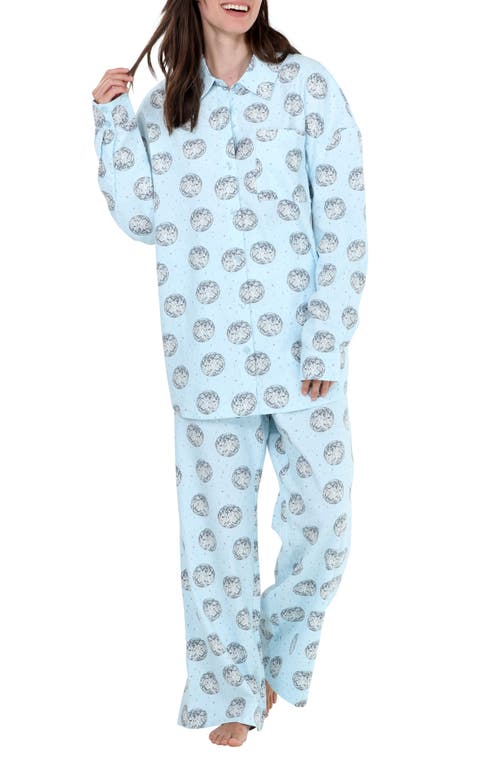Honeydew Golden Hour Cotton Twill Pajamas In Tinsel Disco Balls
