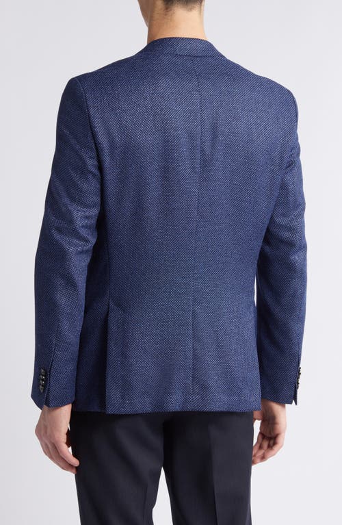 Shop Hugo Boss Boss Hutson Textured Sport Coat In Navy