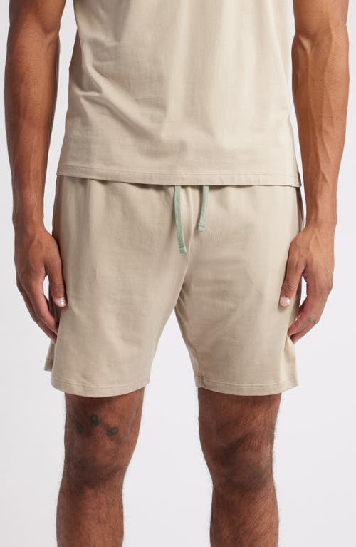 Hugo Boss Boss Mix Match Pajama Shorts In Light Beige