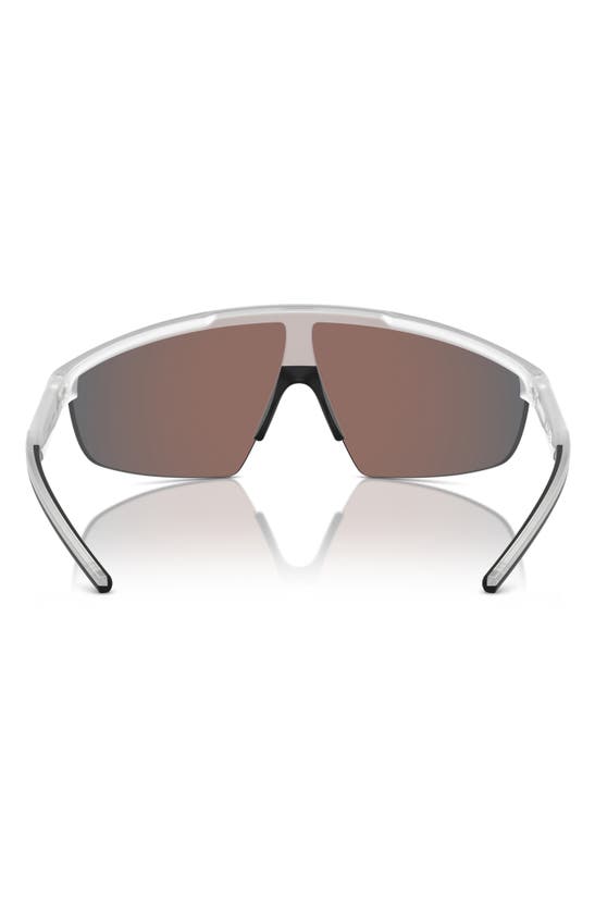 Shop Scuderia Ferrari 140mm Shield Sunglasses In Opal Grey