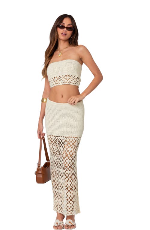 EDIKTED EDIKTED IDA CROCHET TUBE TOP