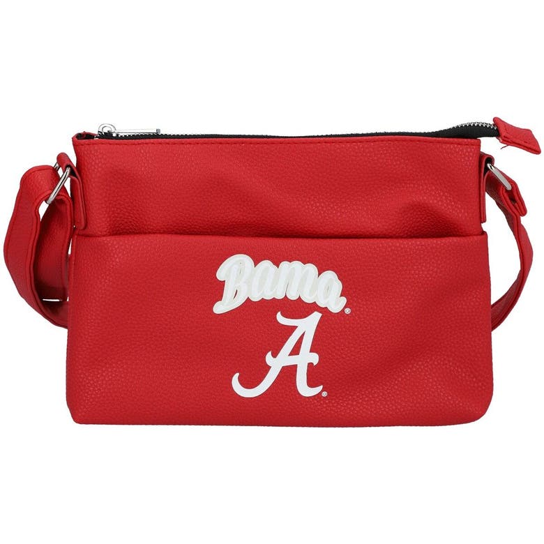 Foco Alabama Crimson Tide Logo Script Crossbody Handbag In Red