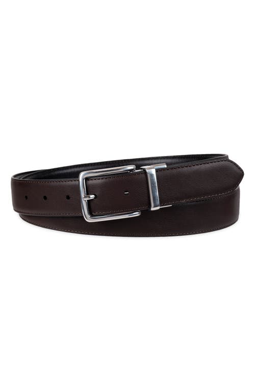 Cole Haan Reversible Feather Edge Leather Belt In Black/brown