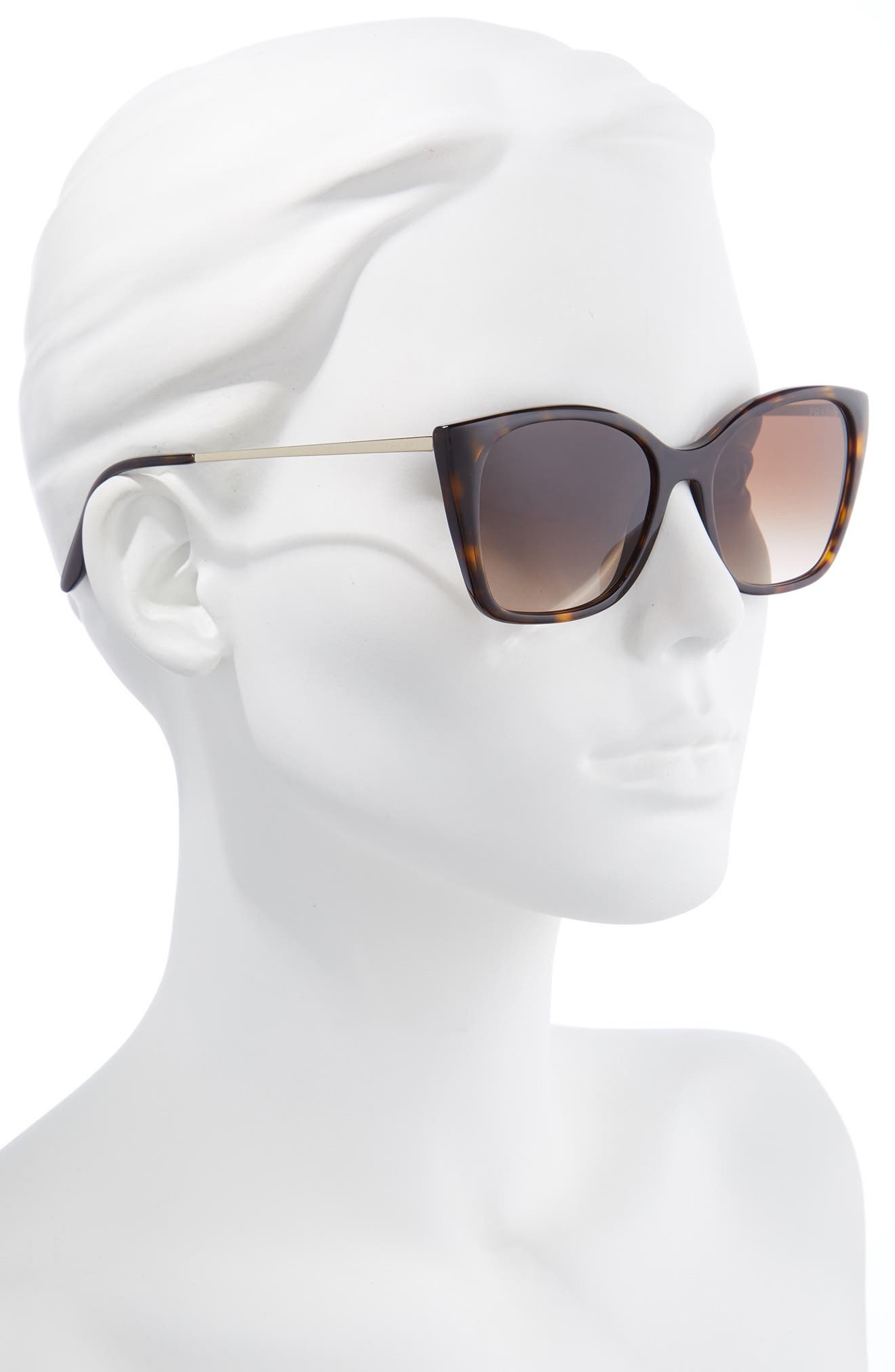 prada havana cat eye sunglasses