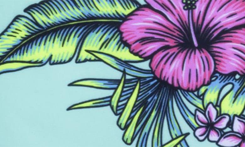 Shop Hurley Kids' Herbal Floral Tropics Board Shorts In Green Glow