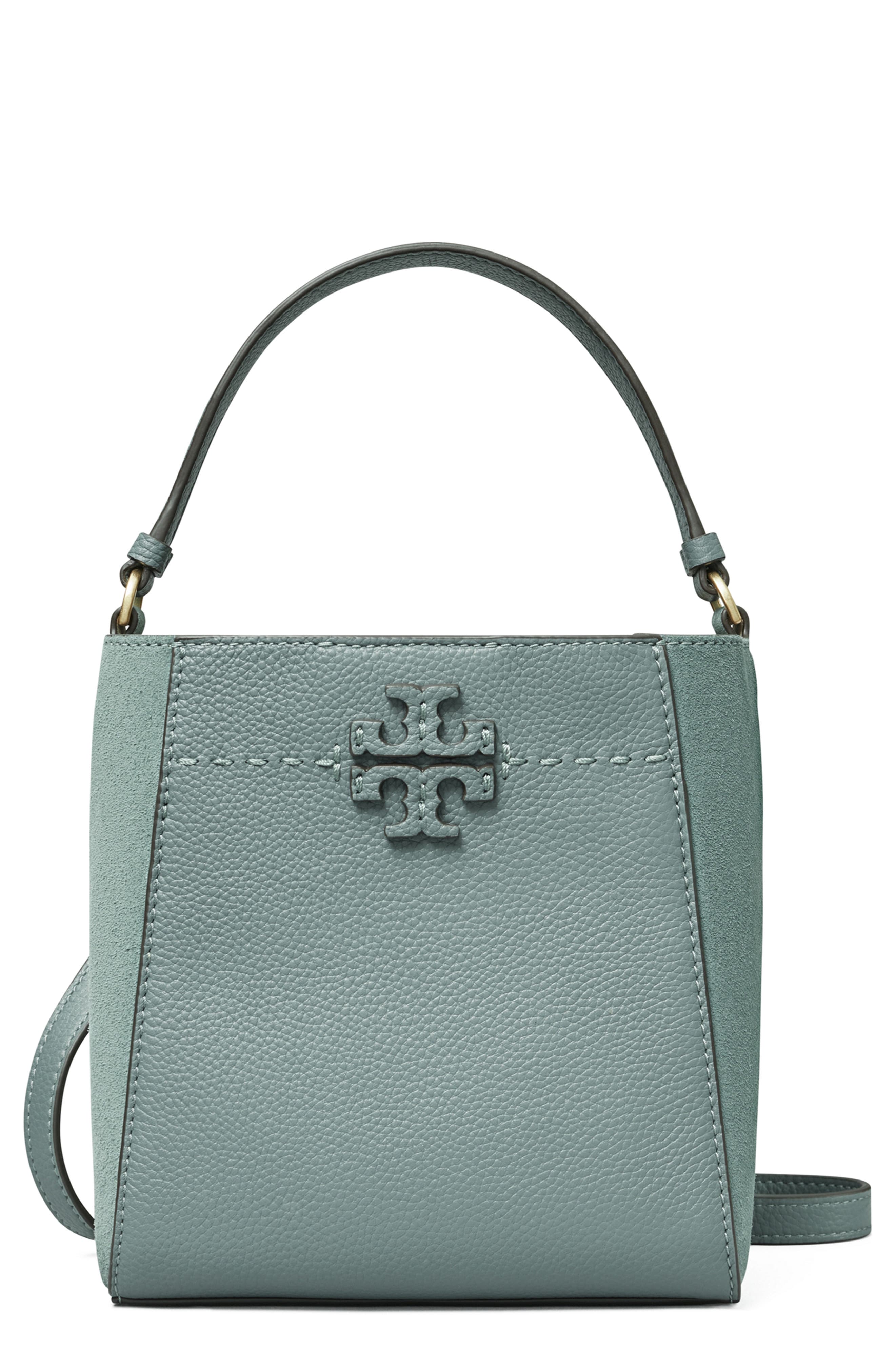 tory burch mcgraw small zip bucket bag