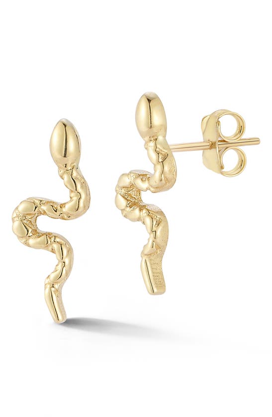 Ember Fine Jewelry 14k Gold Snake Stud Earrings