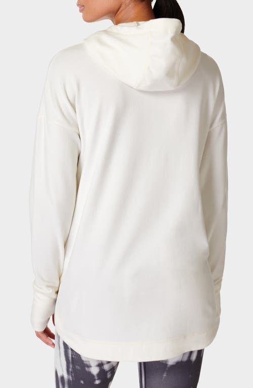 Shop Sweaty Betty Escape Fleece Hoodie In Lily White