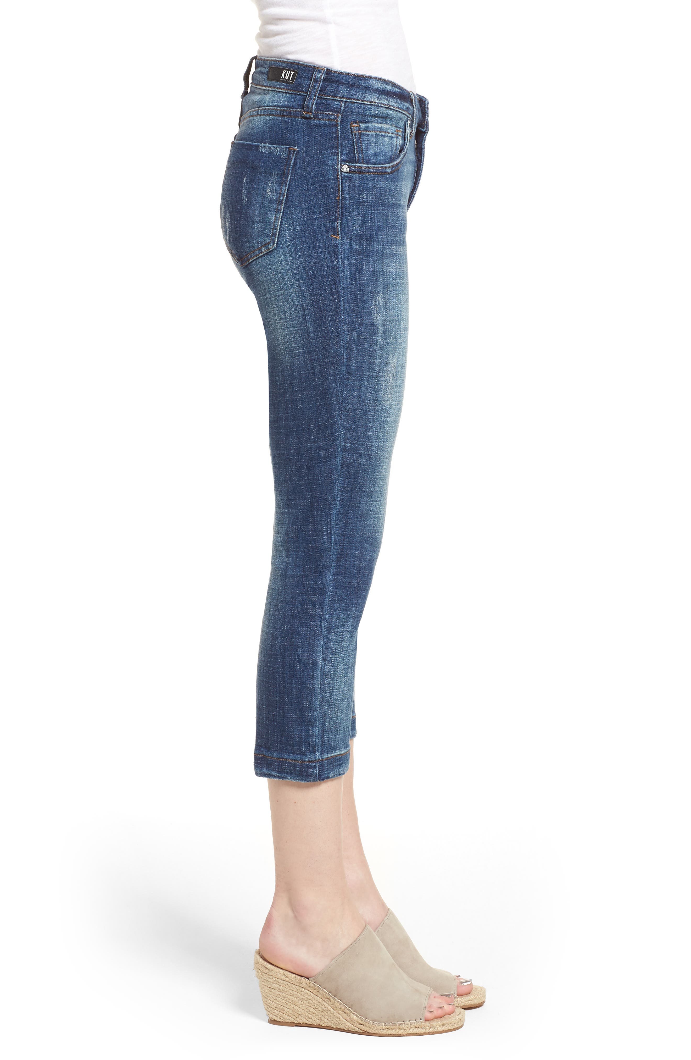 kut from the kloth lauren crop jeans