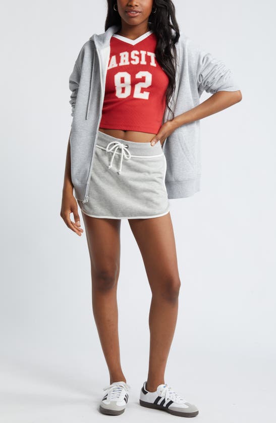 Shop Bp. Varsity V-neck Graphic T-shirt In Red Varsity