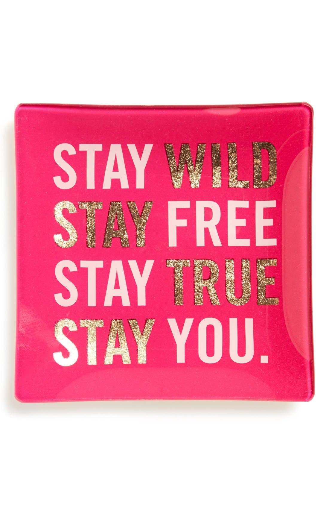 Fringe Studio 'Stay Wild' Glass Trinket Tray Nordstrom