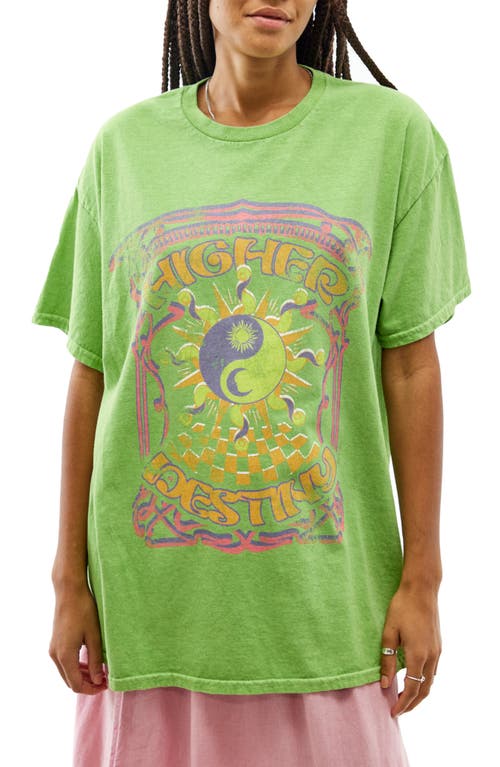 BDG Urban Outfitters Higher Destiny Oversize Graphic Tee in Green