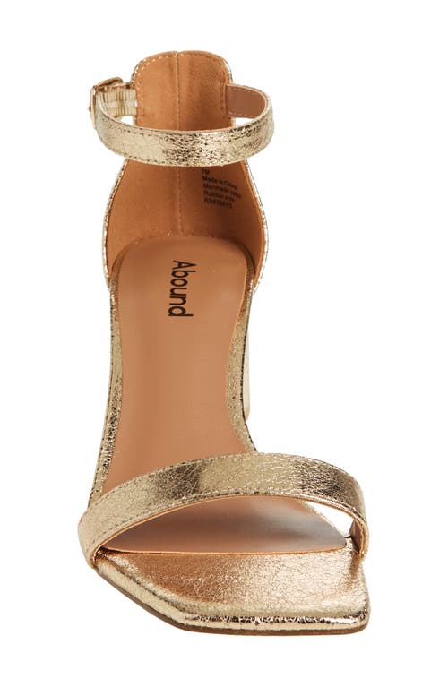 Abound Finn Ankle Strap Sandal In Gold Crinkle