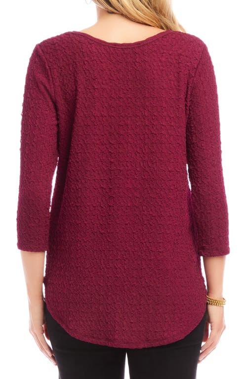 KAREN KANE KAREN KANE TEXTURED SHIRTTAIL TOP 