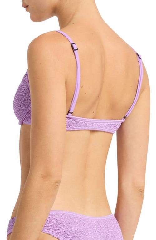 Shop Bondeye Bond-eye Gracie Underwire Bikini Top In Lilac Shimmer