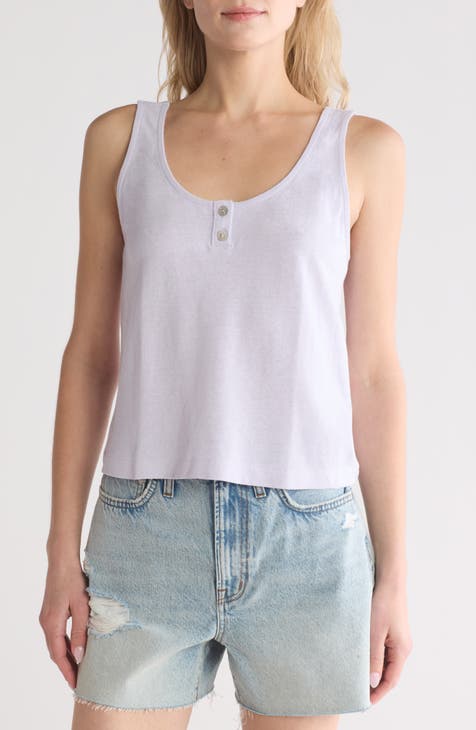 Pointelle Henley Tank