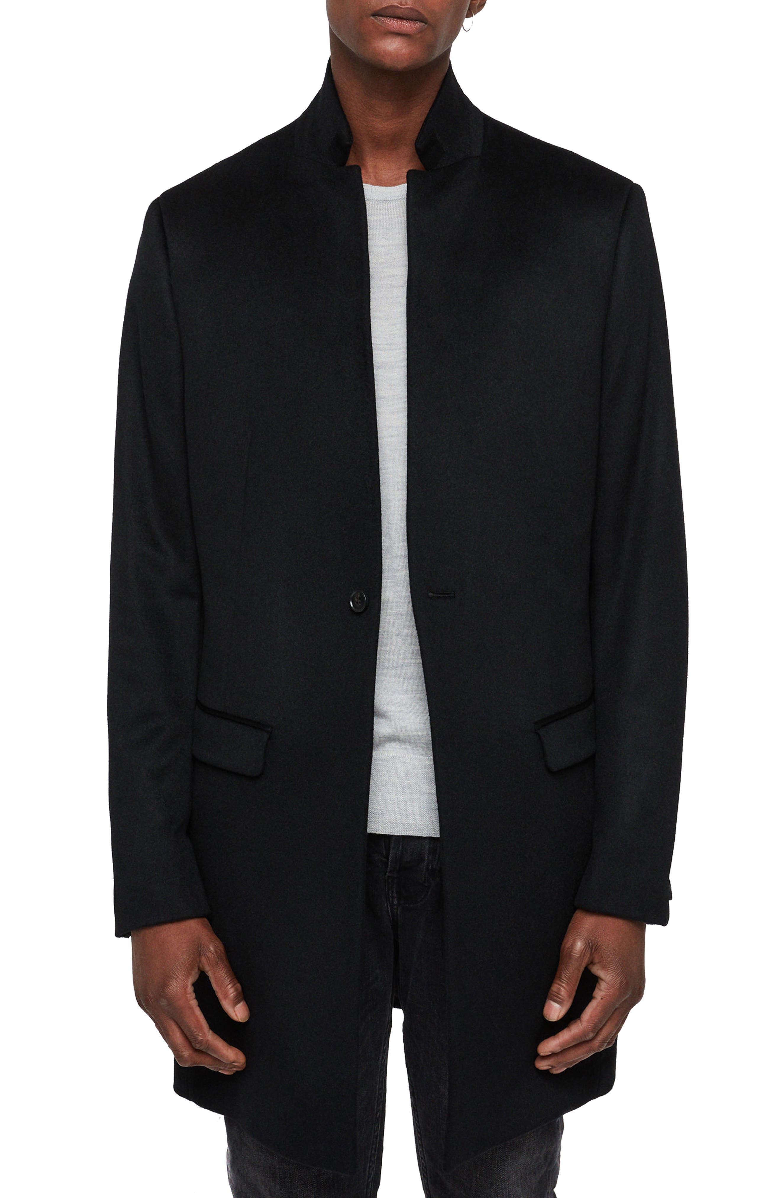 allsaints bodell wool tailored coat