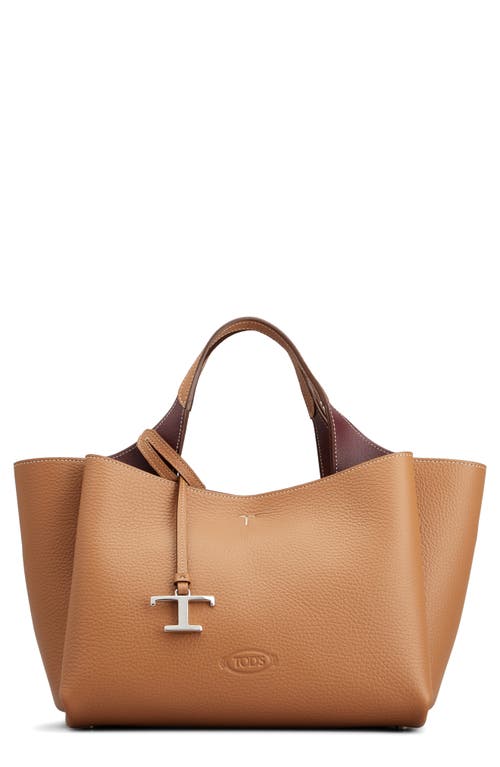 Shop Tod's Apa 2 Tods Bag Mini Tote In Kenia/bordeaux
