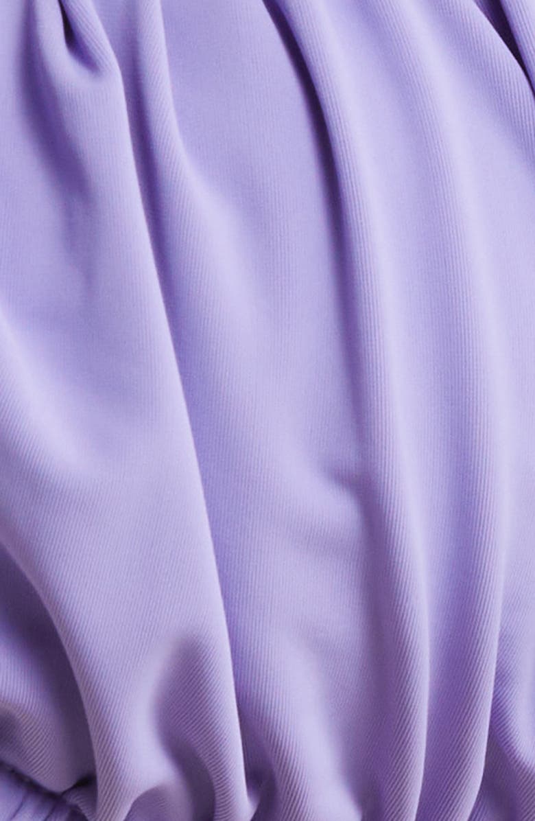 HOUSE OF CB Cassis Ruched Bikini Top, Alternate, color, Violet