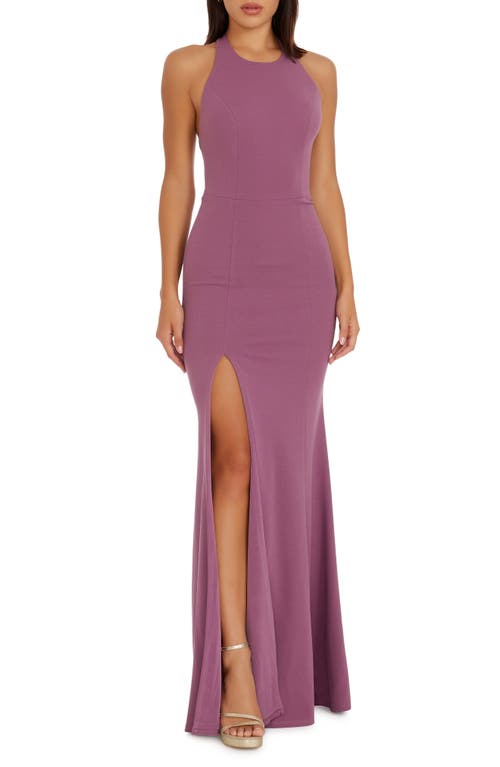 Dress the Population Paige Halter Neck Mermaid Gown at Nordstrom,