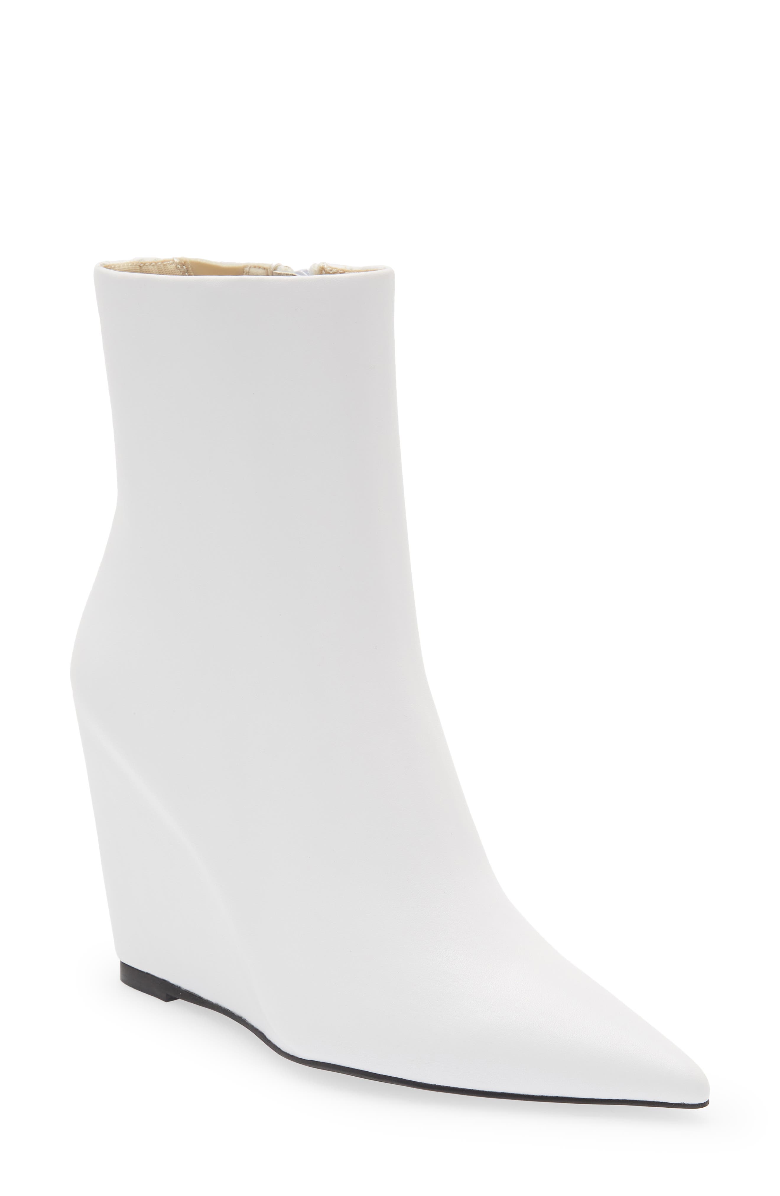 white ankle boots size 5