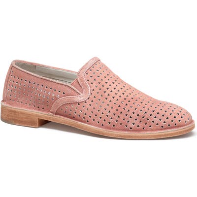 Trask Ali Perforated Loafer, Coral